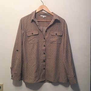 Notations Button Up Blouse